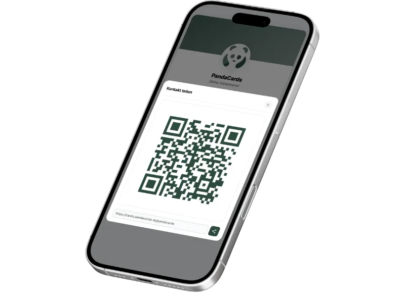QR-Code einer digitalen Visitenkarte
